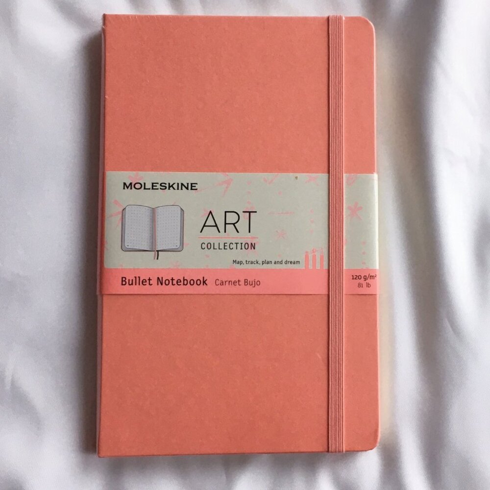 Moleskine Art Collection Bullet Notebook in Coral Pink